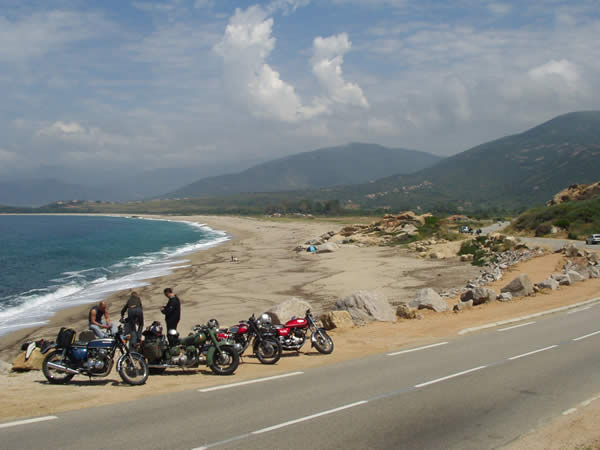 At the beach, Corsica