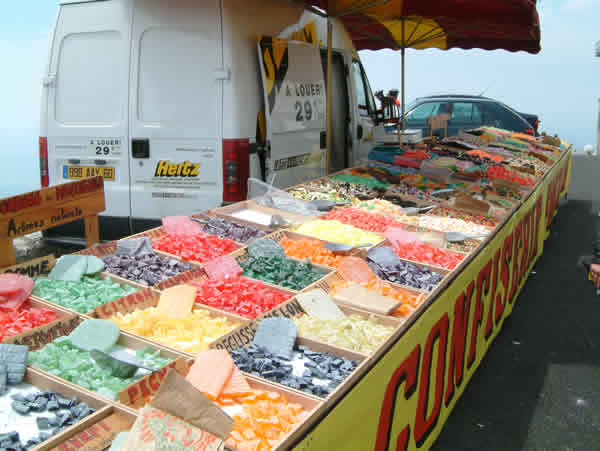 Confectionary at a market on top of Mt Ventoux in the Luberon